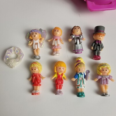 Vtg Polly Pocket Bluebird Playsets 8 Figures Star Fairy Wonderland