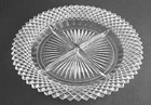 Hocking Glass MISS AMERICA 4-Section Crystal Relish