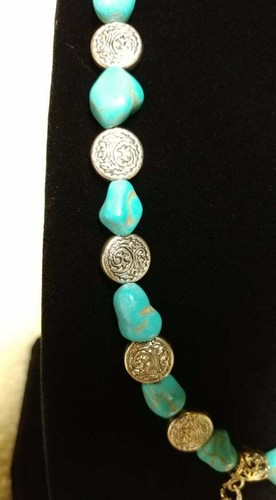 Native American Handmade Jewlery - Aimee's Amazing Amulets - Tourquoius Amulet - Picture 4 of 12