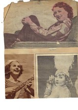SUPER RARE!! 8x10 VINTAGE ORIG PAPER PHOTO JANET GAYNOR CAROL LOMBARD!!