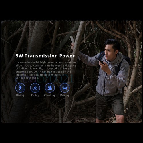 Radio FM Xiaomi Mijia Walkie Talkie 2 IP65 UHF VHF Doble Banda Dos Vías - Imagen 7 de 10