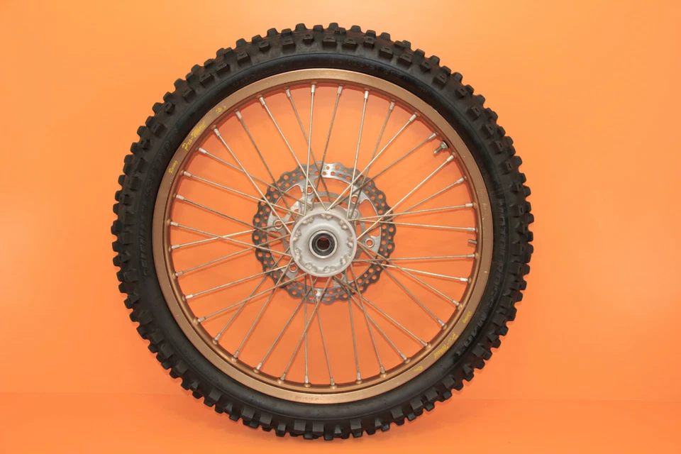 2006 06 KX250F KX450F PRO RUEDA rueda delantera buje llanta radios centro neumático 21x1,60 Foto 4 de 4