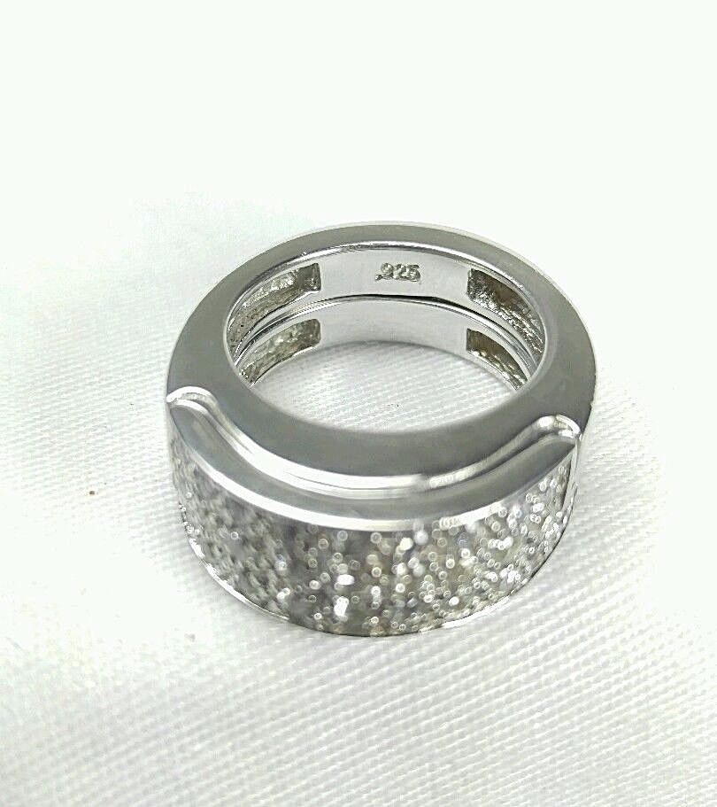 GUESS COLLECTION MICRO PAVE CZ STACK Sterling Sil… - image 5