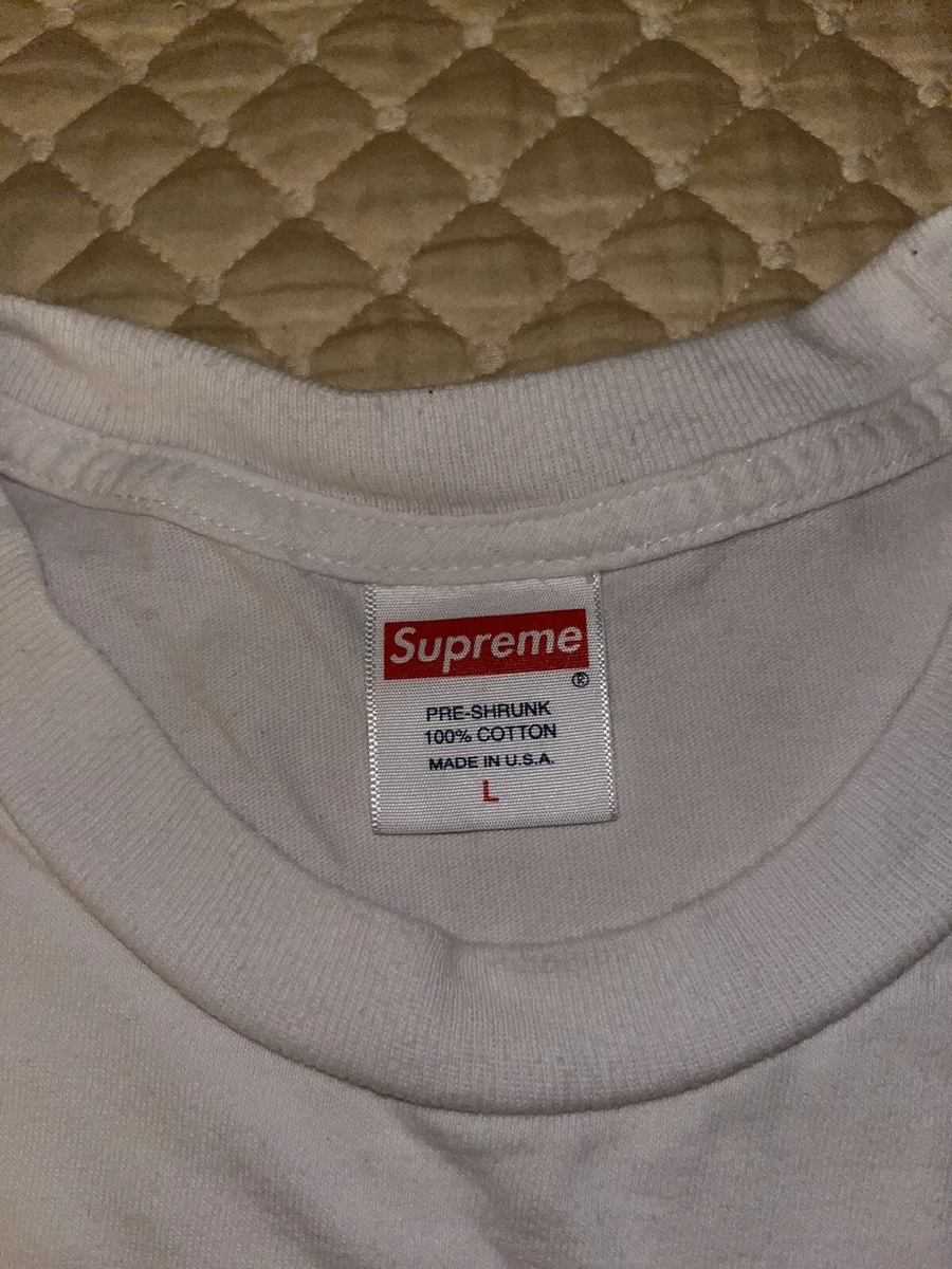 Supreme Madonna Tee FW18 White Men's Size Large Graphic Box