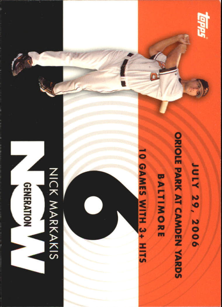 2007 Topps Generation Now #GN355 Nick Markakis - NM-MT
