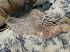 Vintage Fenton Rose Pink Depression Glass Shoe/Slipper Decorative Figure