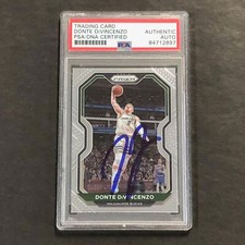 2020-2021 Panini Prizm #50 DONTE DIVINCENZO Signed Card AUTO PSA/DNA Slabbed Buc