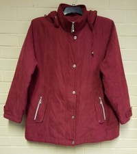Finesse Women's Long Sleeve Red Jacket Size Uk 20, Eur 48 (j1)