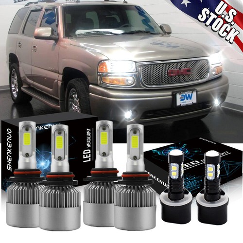 Fit Chevy Tahoe 2001-2006 6x Combo 9005 9006 LED Headlight Hi/Lo 880 - Foto 8