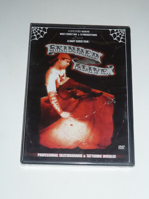 Skinned Alive DVD cult skating movie skateboarding & tattoos Bart Saric NEW!