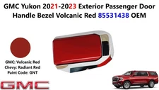 GMC Yukon 2021-2023 Exterior Passenger Door Handle Bezel Volcanic Red 85531438