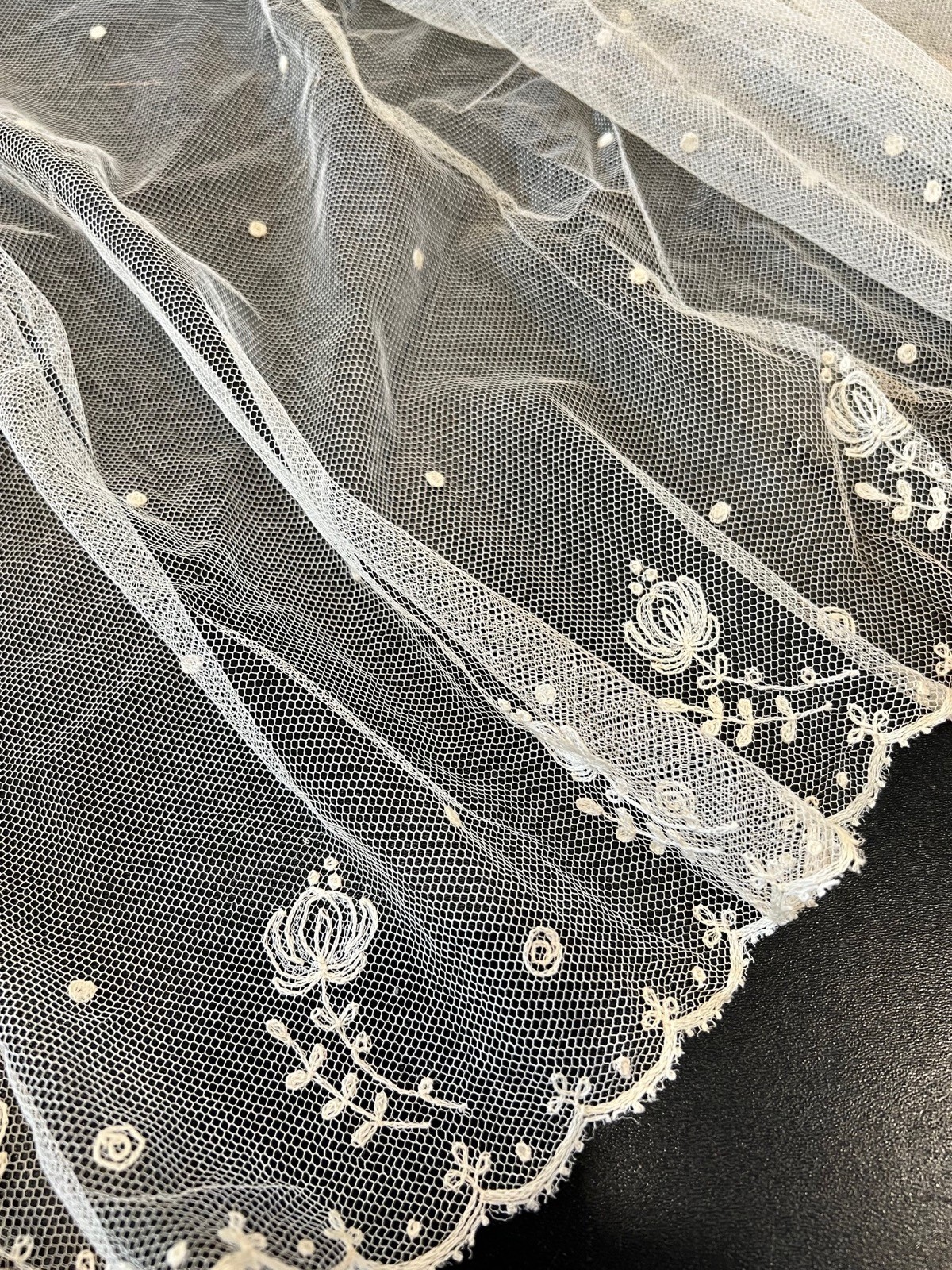 ANTIQUE LACE - CIRCA 1900’s, LOVELY BONNET VEIL