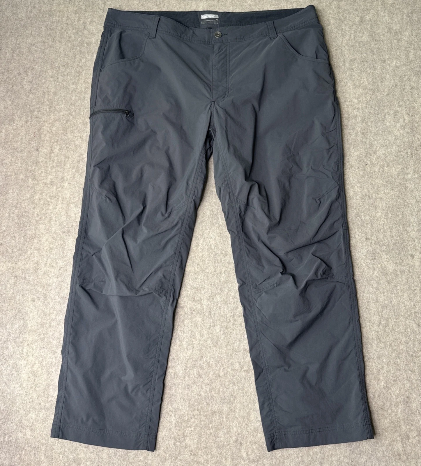Marmot Hiking Pants Mens Actual 40x29 Gray Relaxed Straight Reinforced Knee