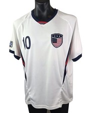 USA Men s Nation Team 10 Short Sleeve Red White Blue GOL Soccer Jersey Size M