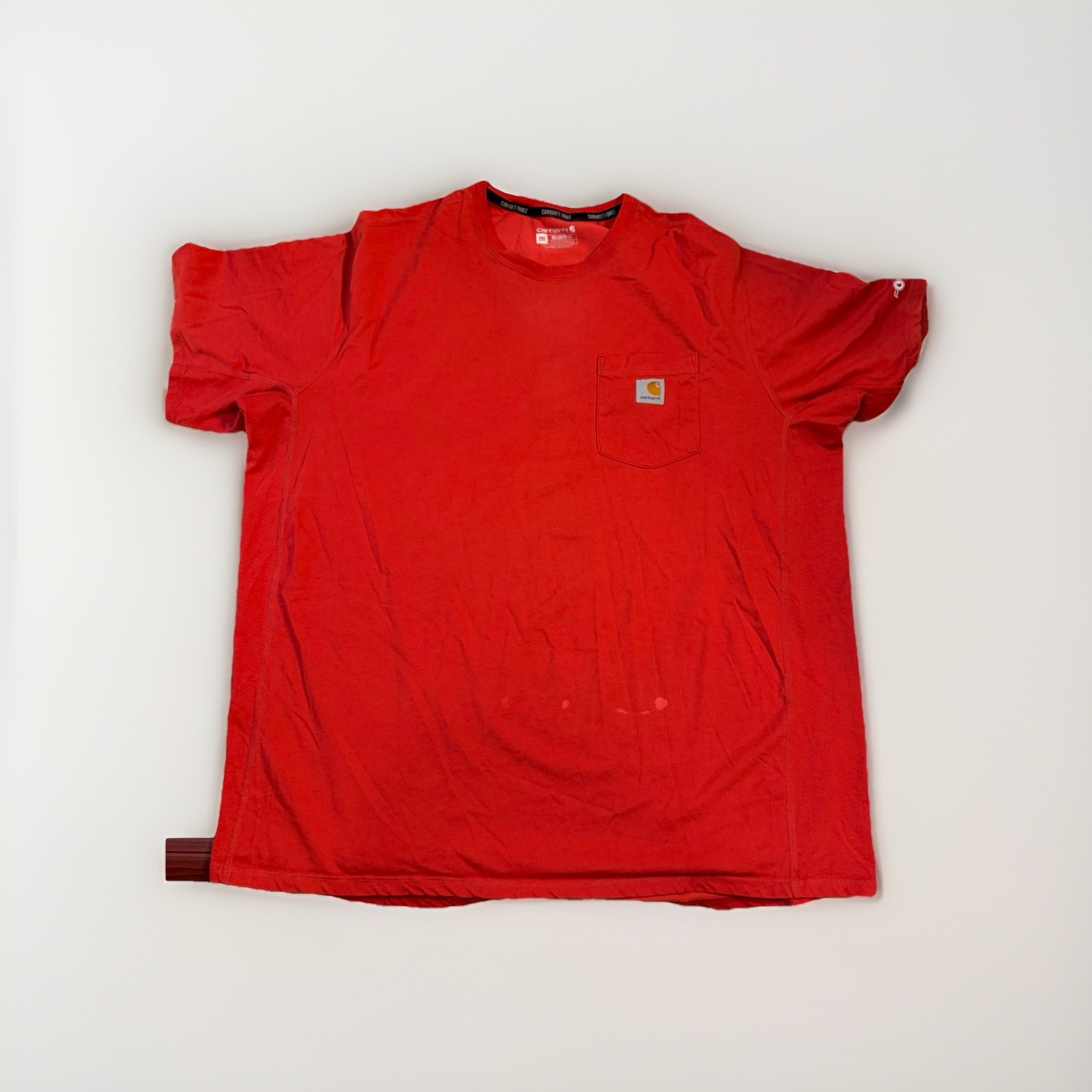 Carhartt Force Pocket T Shirt Men 2XL Red Relaxed Fit Short Sleeve