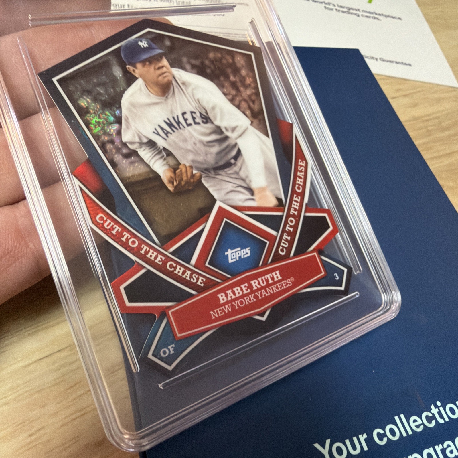 Babe Ruth Baseball Card GMA 10 Gem Mint New York Yankees Topps Die Cut 2013 RARE view 9