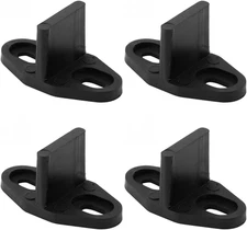 4Pack Black Floor Guide for Sliding Barn Door Hardware T Shape Guides Floor Moun