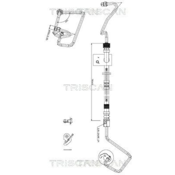 Triscan Hydraulikschlauch Servoschlauch Passend FüR Ford Fiesta Fusion | 8516-image