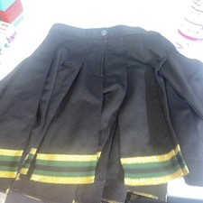 Cheer Deals Green Black Gold Cheerleader Skirt pleated high school Size 9