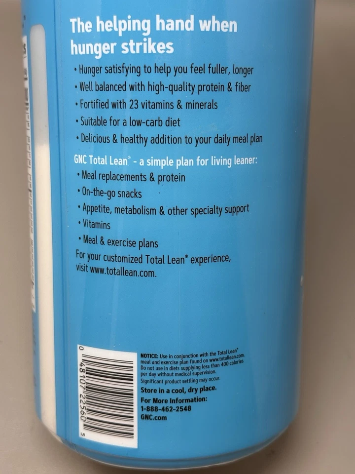 Batido magro GNC Total 25 galletas y crema 29,35 oz 16 porciones BB 10/2027 Foto 4 de 4