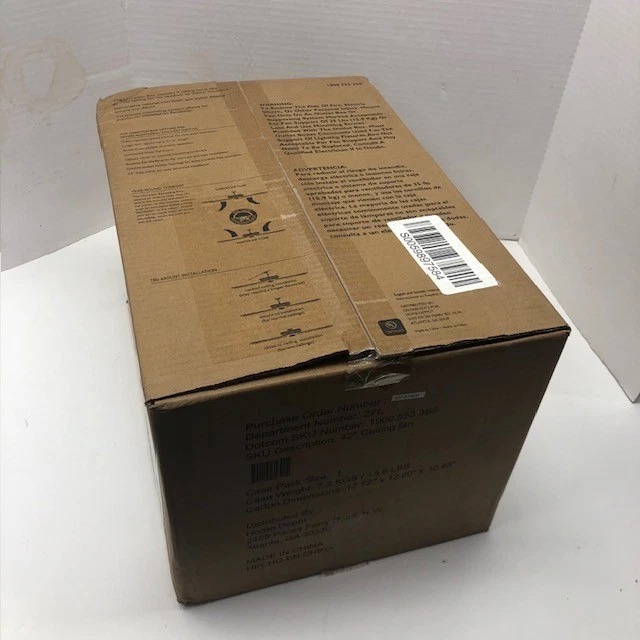 Hampton Bay YG187-NI Gazebo II 42 in. Indoor/Outdoor Natural Iron Ceiling Fan - Image 4 of 4