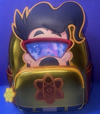 disney goofy movie powerline cosplay mini backpack EXCLUSIVE DROP: Loungefly WonderCon 2023 A Eye To Eye Glow & Powerline Diamond Pop! Bundle (LE 4000) backpack measures approximately 9 Loungefly Disney A Goofy Movie