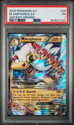 M Ampharos-EX graded PSA 1 for sale on eBay