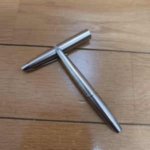 PILOT MYU 1978 One-piece Short-barreled Fountain Pen Stainless Steel Fine Nib