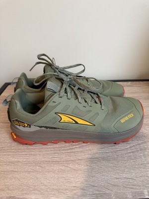 Altra Lone Peak 9 + GTX GoreTex Men's 10.5 Waterproof Trail Running Dusty Olive