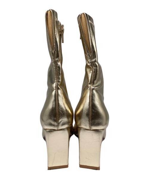 Ameri                    DIAGONAL TOE BOOTS gold - image 3