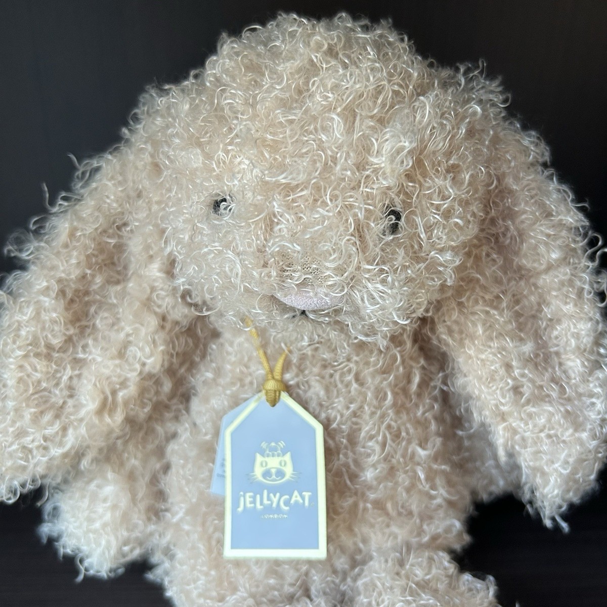 Jellycat Bashful Luxe Bunny Curly Medium - RARE - BNWT - Free