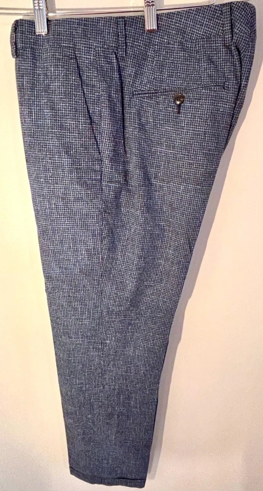 Calça slim fit xadrez Bonobos Houndstooth 33x29 mistura de lã xadrez - Imagem 4 de 4