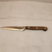 Vtg Mundial Knife Paring Brazilian 2211-4 Forged No Stain Steel Wood Handle