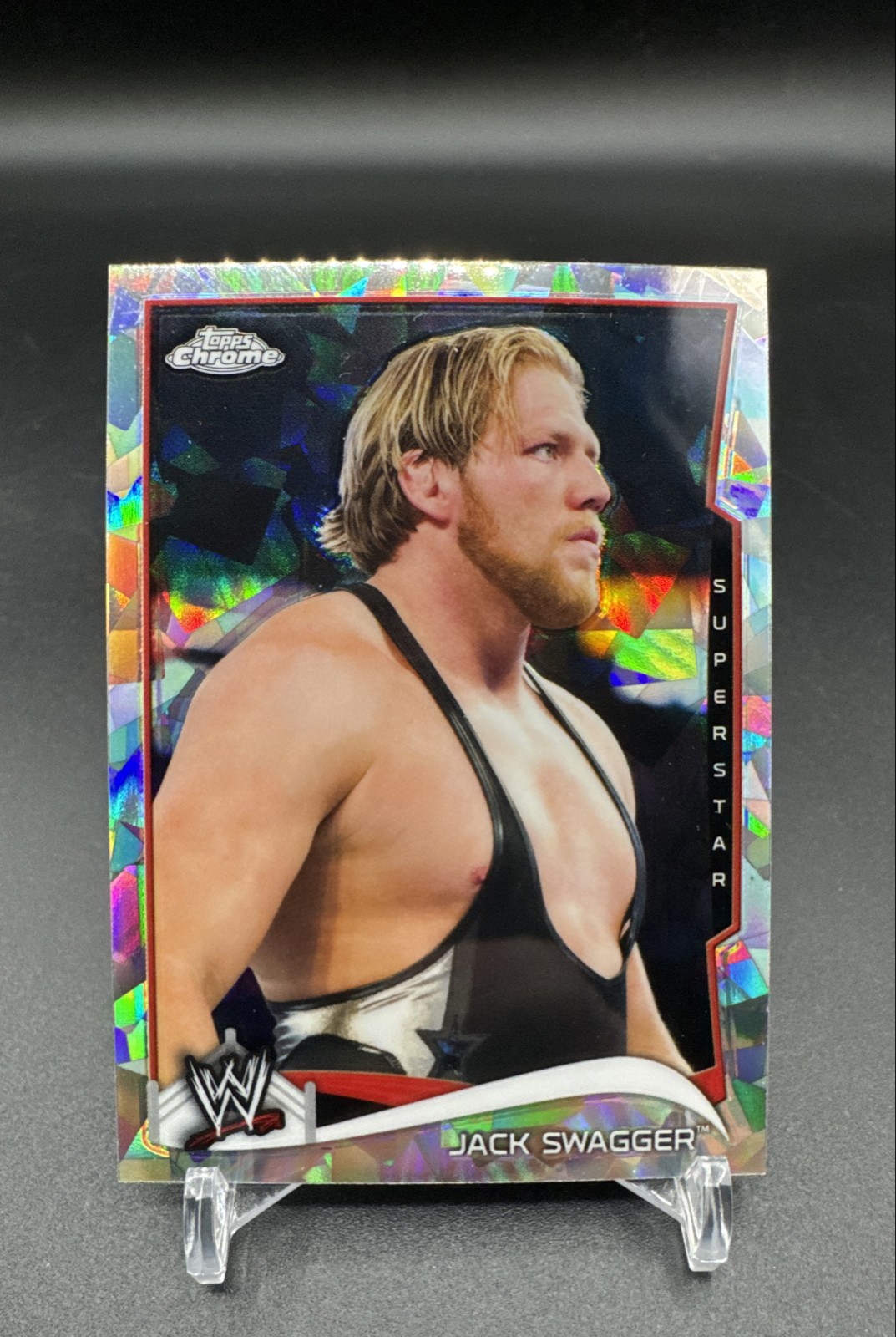 2014 Topps Chrome WWE - Jack Swagger #23 Atomic Refractor