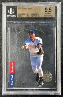 DEREK JETER BGS 9.5 1993 SP #279 ROOKIE RC YANKEES GEM MINT