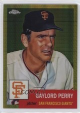 2022 Chrome Platinum Anniversary Gold Prism Refractor Gaylord Perry HOF 0ip9