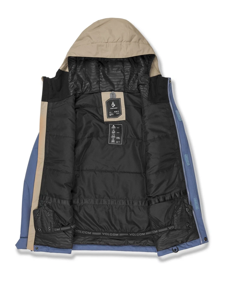 Volcom Stone.91 Insulated Kid's Winter Jacket, Indigo, Small - Image 3 of 4