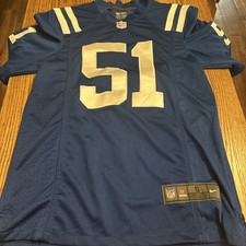 NFL Indianapolis Colts Pat Angerer Nike Football Jersey #51 Mens Small