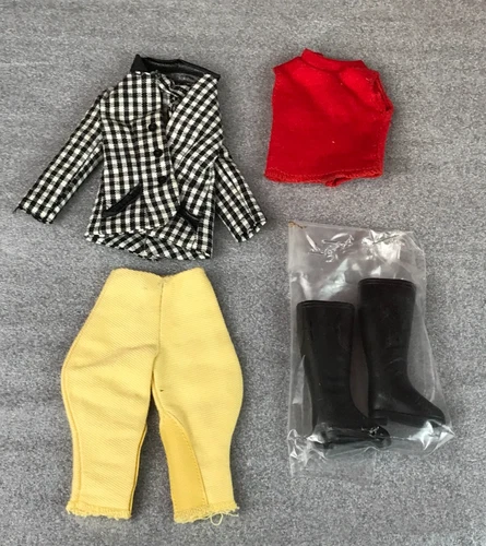 Vintage SKIPPER LEARNING TO RIDE #1935 Horse Riding Outfit & Boots