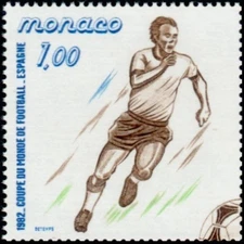 Monaco N°1312 " World Cup Football, Dribble " New Xxttb