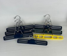 Lot of 7 Plastic Tamor Style Clamping Hangers Pants/Slacks/Skirts