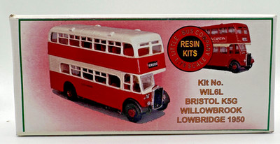 LITTLE BUS COMPANY BRISTOL K5G WILLOWBROOK LOWBRIDGE 1950 RESIN BUS KIT WIL6L