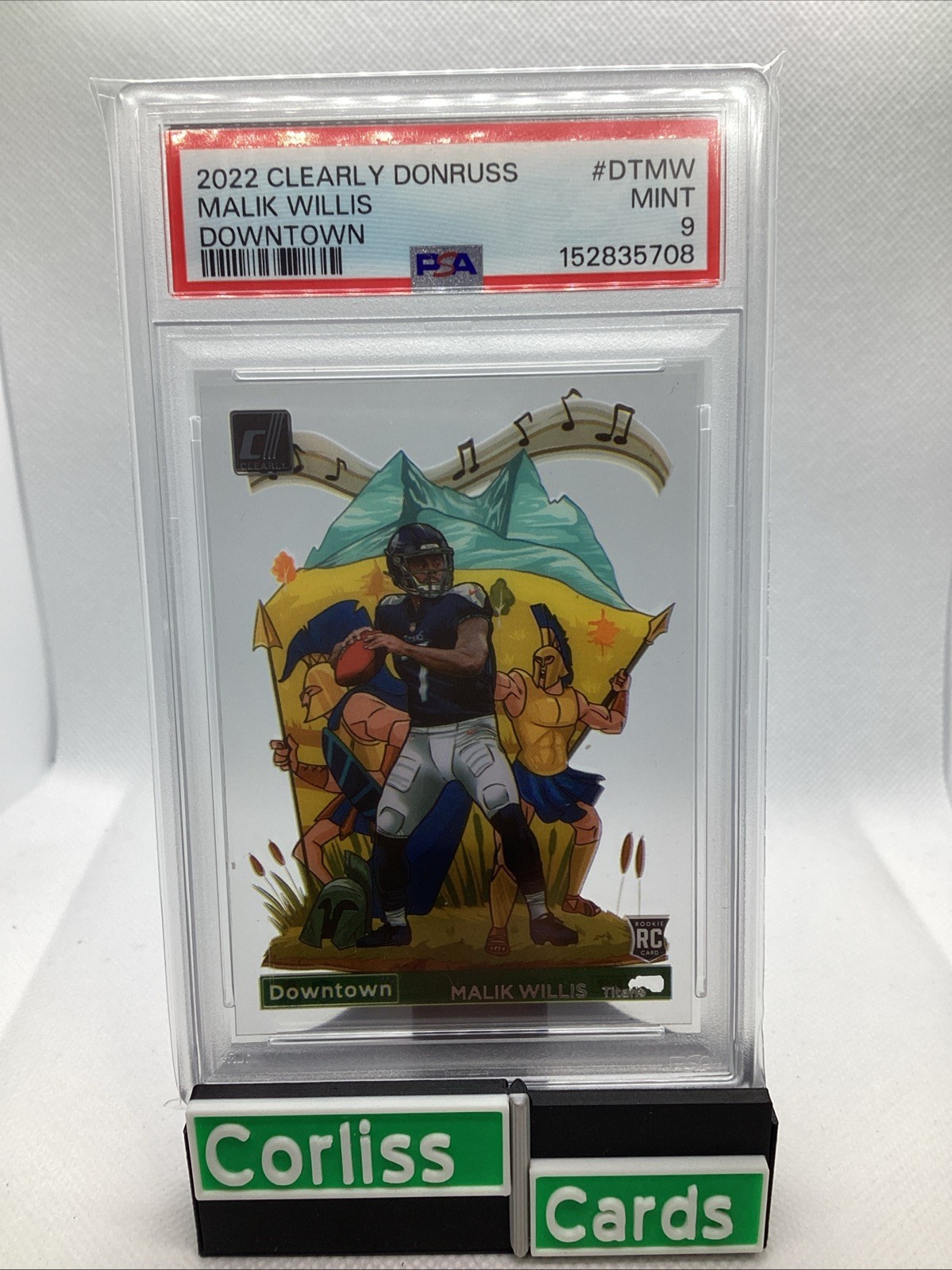 2022 Clearly Donruss Malik Willis Downtown (RC) ROOKIE PSA 9 RARE CARD!🔥📈💰