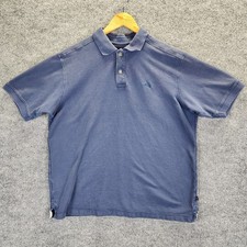 Tommy Bahama Polo Shirt Men  s Large Navy Blue Short Sleeve Cotton Golf