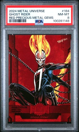 Ghost Rider [Red Precious Metal Gems] #30 Marvel 2013 Fleer Retro Metal card