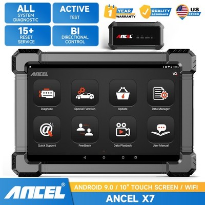ANCEL X7 Bluetooth OBD2 Scanner Bi-directional Scan Tool Full System Diagnostic
