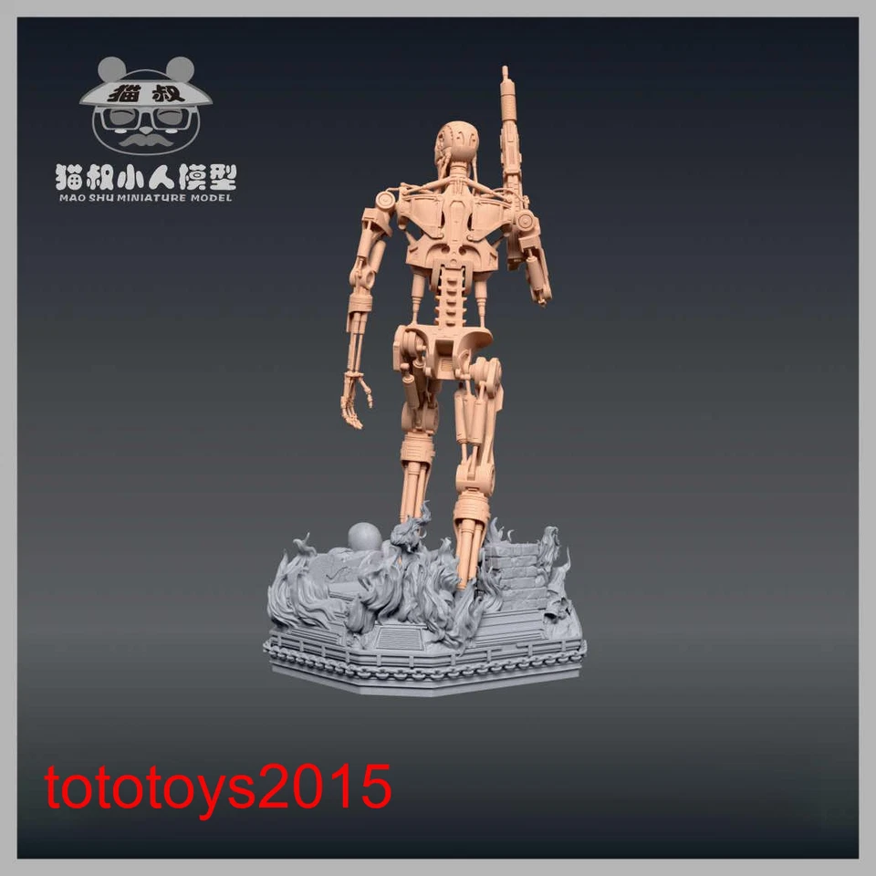 1/12 1/18 1/24 1/64 1/43 T800 Skeleton Killer Scene Minatures Figures Doll Model - Image 3 of 4