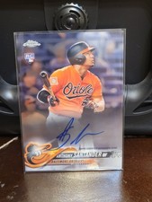 2018 Topps Chrome Rookie Autographs Anthony Santander #RA-ANS Orioles