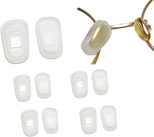 5 Pairs Slip-On Nose Pads Covers,Soft Silicone Eyeglasses Nose Pads Anti-Slip Gl