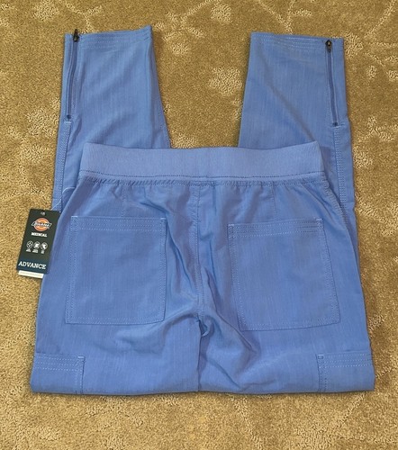 NWT Dickies Advance Ceil Blue Scrub Pants, XS Petite Women’s - Picture 7 of 7